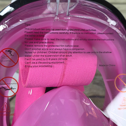 New VIGINSUL Snorkel Mask Pink L/XL