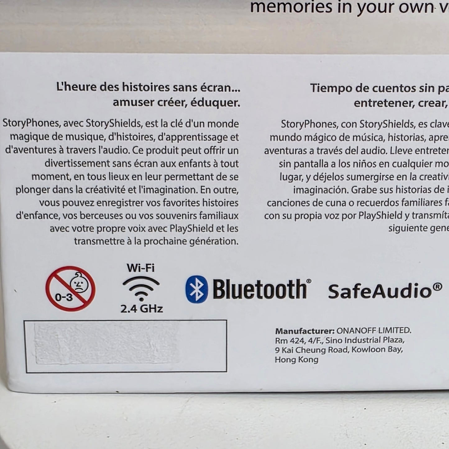 NIOB New Onanoff StoryPhones, Storytelling Foldable Bluetooth Kids Headphones