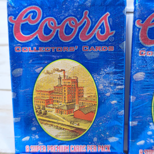 NIP New Coors Collectors' Cards 8 Super Premium Cards Per Pack