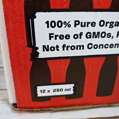 Pomona Organic Apricot Juice, Cold Pressed USDA Organic Juices, 100% Apricots, No Added Sugar, Not From Concentrate, Vegan, Kosher, Non GMO, Pasteurized, 8.4 oz Glass Bottles (Pack of 12)(Packaging May Vary)