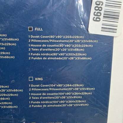 NIP New Bedsure Duvet Cover Set Full Size White w/ Pillow Shams