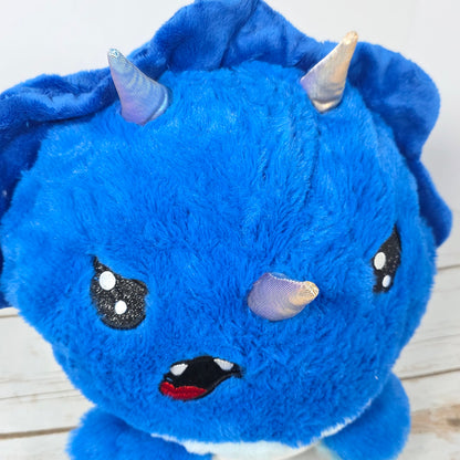 NWT New HugMe Reversible Dinosaur Stuffed Animal Donnie 279771 Blue