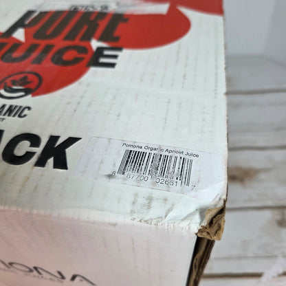 Pomona Organic Apricot Juice, Cold Pressed USDA Organic Juices, 100% Apricots, No Added Sugar, Not From Concentrate, Vegan, Kosher, Non GMO, Pasteurized, 8.4 oz Glass Bottles (Pack of 12)(Packaging May Vary)