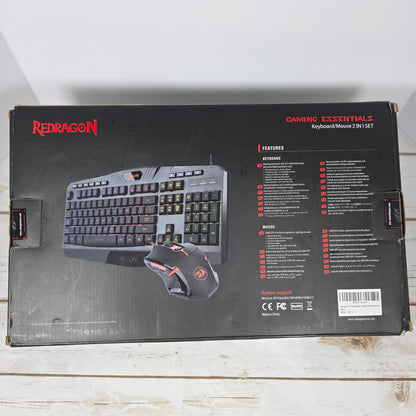 NIOB New Red Dragon S101 Gaming Keyboard + Mouse Combo Set S101-3