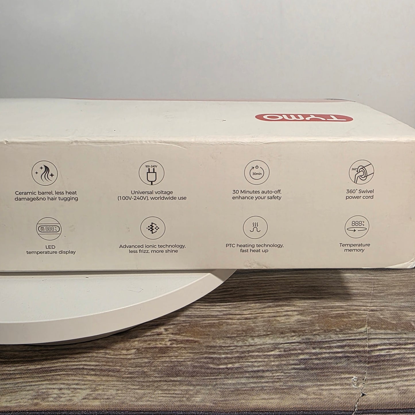 NIOB New TYMO Rovy Wave Curling Iron Pink Hair Styling Curling Iron Hair Crimper Waver - TYMO ROVY Beach Waves Curling Wand, Ionic Deep Waver Hair Curler Tool with Ceramic 3 Barrel for Women, Dual Voltage, Anti-Scald, Easy to Use, Pink, 1.25 Inch