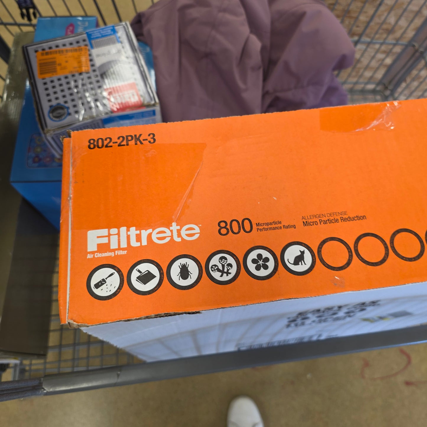 NIOB New 3M Filtrere 800 Micro Particle Reduction Air Cleaning Filters 3 Sets of 2Pk 20x20x1  802-2PK-3