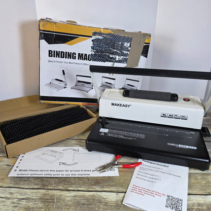 New MAKEASY Binding Machine CoilBind BM-S16