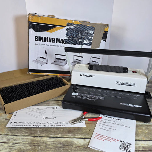 New MAKEASY Binding Machine CoilBind BM-S16