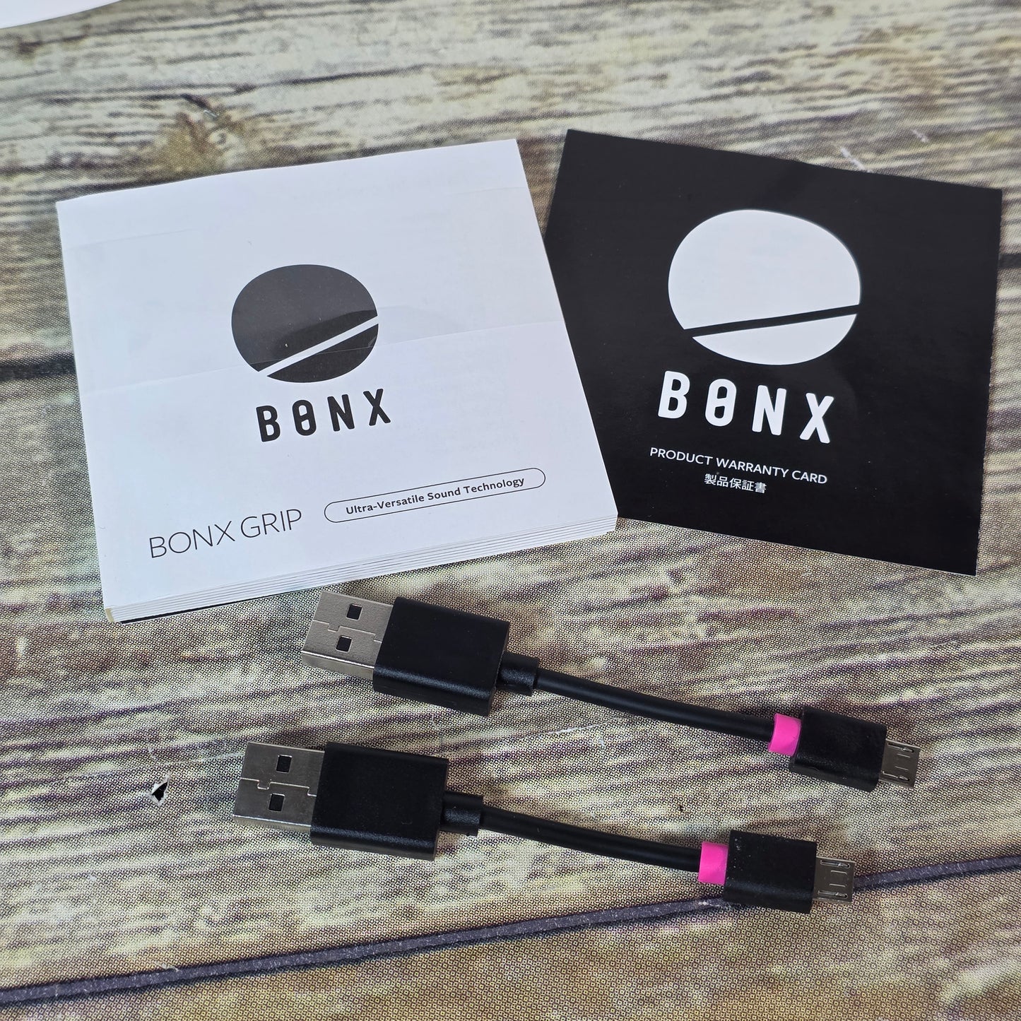 NIOB New BONX GRIP Pack of 2 Bluetooth Headsets Audio Conversation Systems