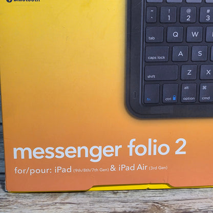NIOB New ZAGG Messeger Folio 2 for iPad and iPad Air with Keyboard and Bluetooth