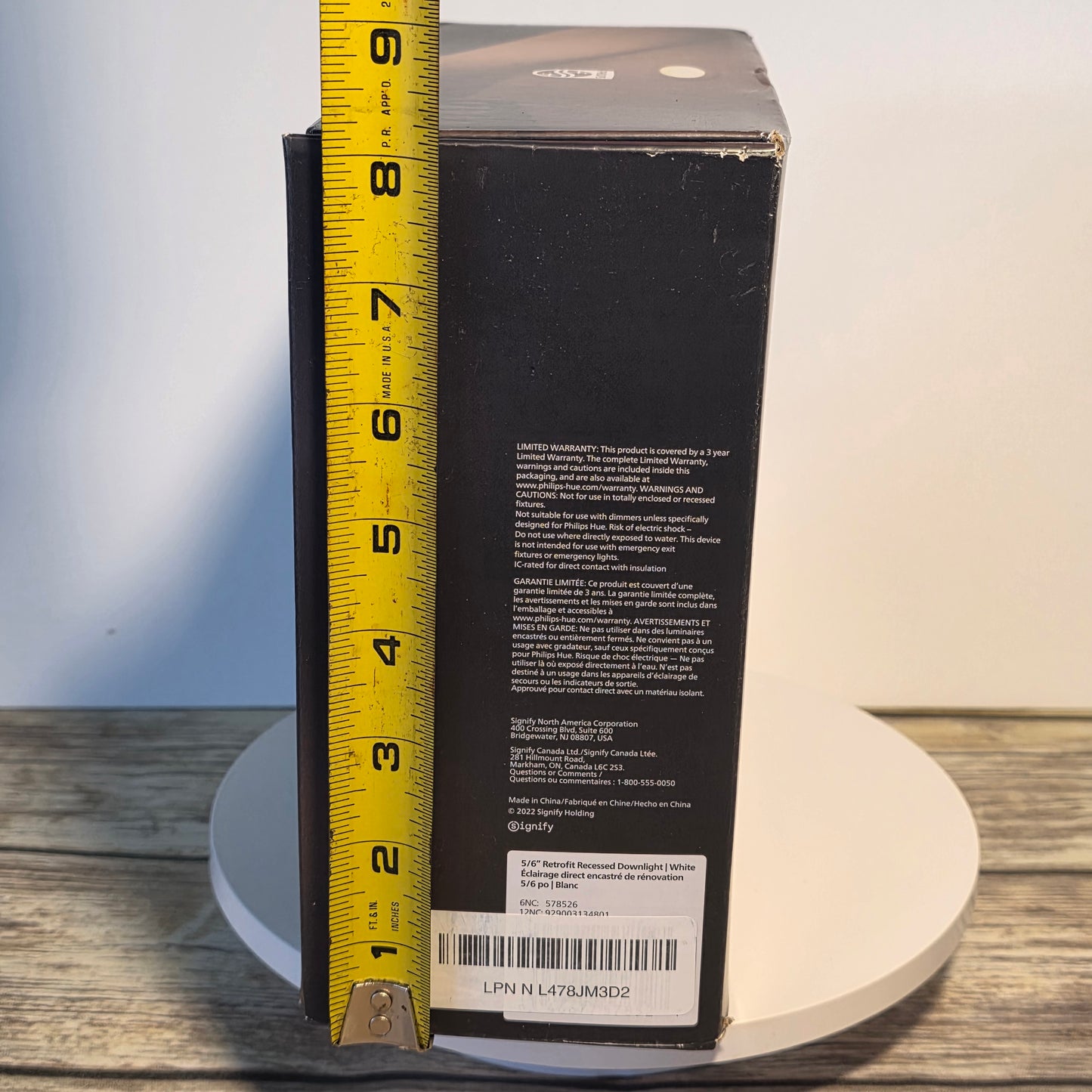 NIOB New PHILIPS hue Personal Wireless Lighting White Ambiance 5/6" Retrofit Recessed  Downight Bluetooth Alexa Hey Google Compatible