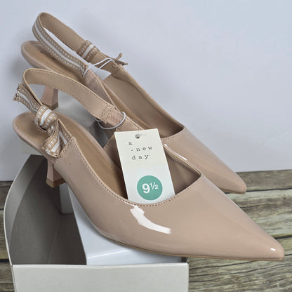 NWT New Women's A New Day Milan Slingback Heel Tan Size 9.5