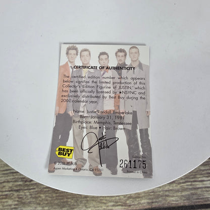 Vintage Collector's Best Buy 2002 Justin Timberlake Bobblehead