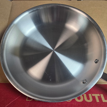 NIB New All-Clad Metalworkers 10" D3 Stainless Steel Covered Fry Pan 3582405-03