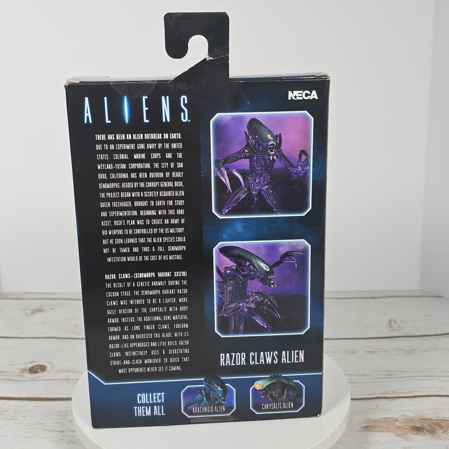 NIB New NECA ALIENS Razor Claws Alien Reel Toys Sealed 77N012921