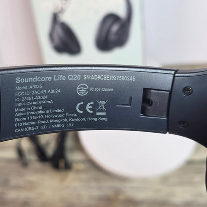 NIOB New Soundcore by Anker Life Q20 Wireless ANC Headphones