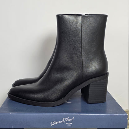 NIB New Women's Universal Thread Goods Co. Gayle Boots Heels Black 5.5M