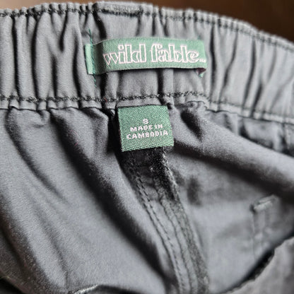 NWT New Women's Wild Fable Dark Gray Back Slit Cargo Skirt Small