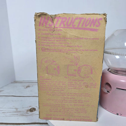 Vintage Junior Venda-Bank Penny 1c Gumball Machine United Metal Products Boston- Pink