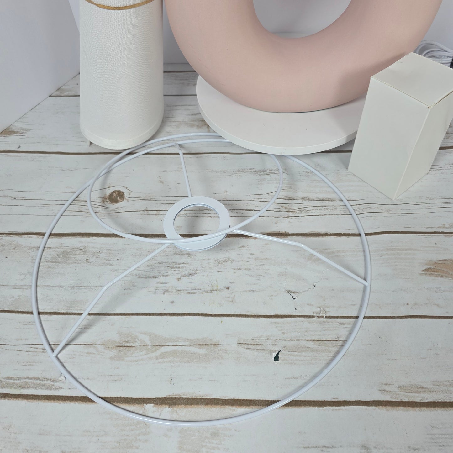 New Pink Ceramic Table Lamp for Living Room Bedroom, 21" Modern Bedside Lamps