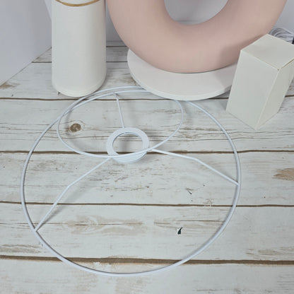 New Pink Ceramic Table Lamp for Living Room Bedroom, 21" Modern Bedside Lamps