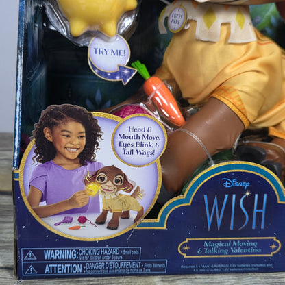 New Disney WISH Movie Magical Moving & Talking Valentino Doll