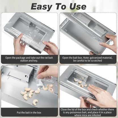 New Qualirey 4 Pack Multi Catch Mouse Trap Silver Pest Control