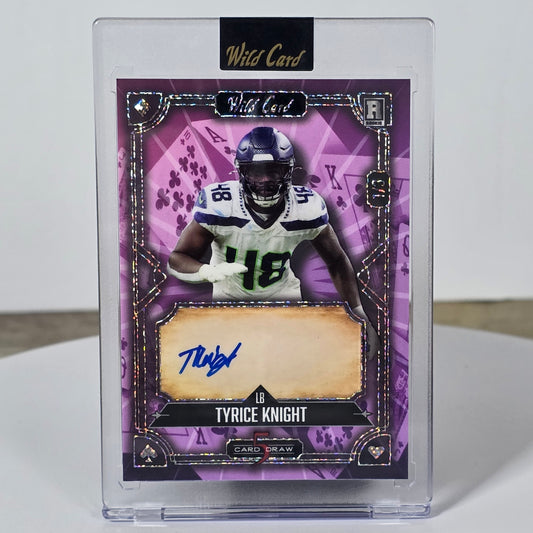 Autographed Tyrice Knight Wild Card 5 Card Draw 1/3