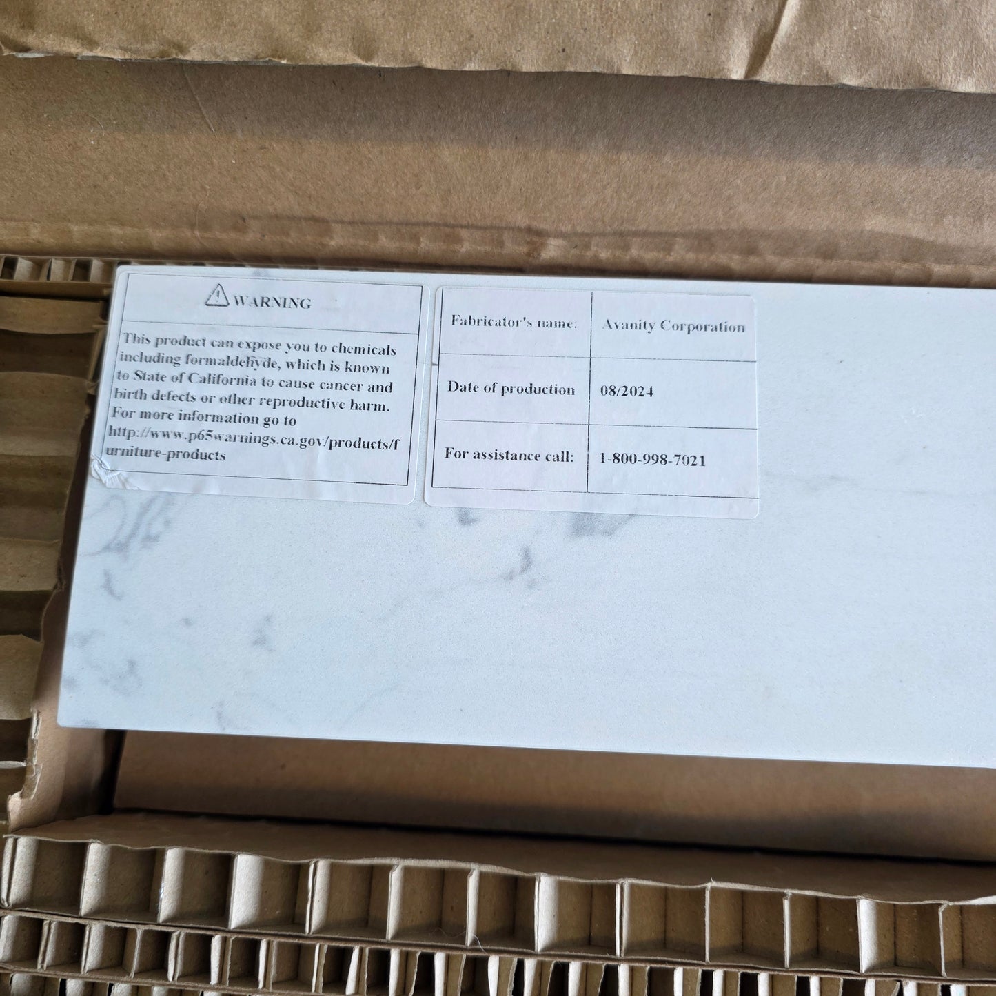 New Home Decorators CALA WHITE Engineered Stone Sidesplash ET22CW-SS