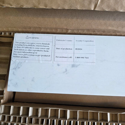 New Home Decorators CALA WHITE Engineered Stone Sidesplash ET22CW-SS