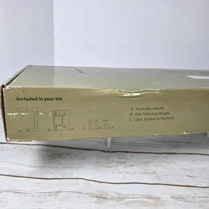 NIOB New GLASSWAREHOUSE Shower Towel Bar Hinge Door Hardware Kit GW-TB-WH-KIT-BN