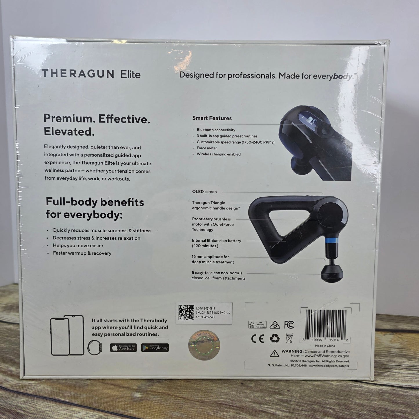 NIB New TheraGun Elite Smart Percussive Therapy Device Massager