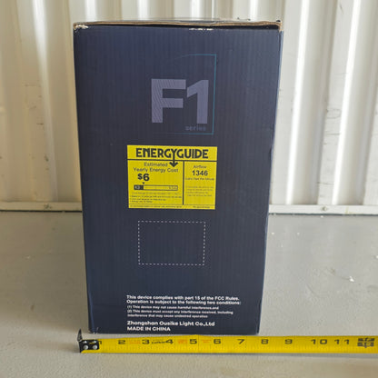 NIB New OCIOC Quiet Ceiling Fans With Lights RZ-LSEW-BK22