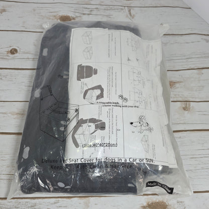 HIPPIH Foldable Dog Car Booster Seat With Paw Print Design