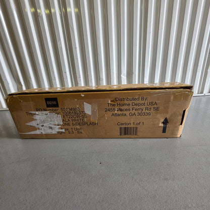 New Home Decorators CALA WHITE Engineered Stone Sidesplash ET22CW-SS