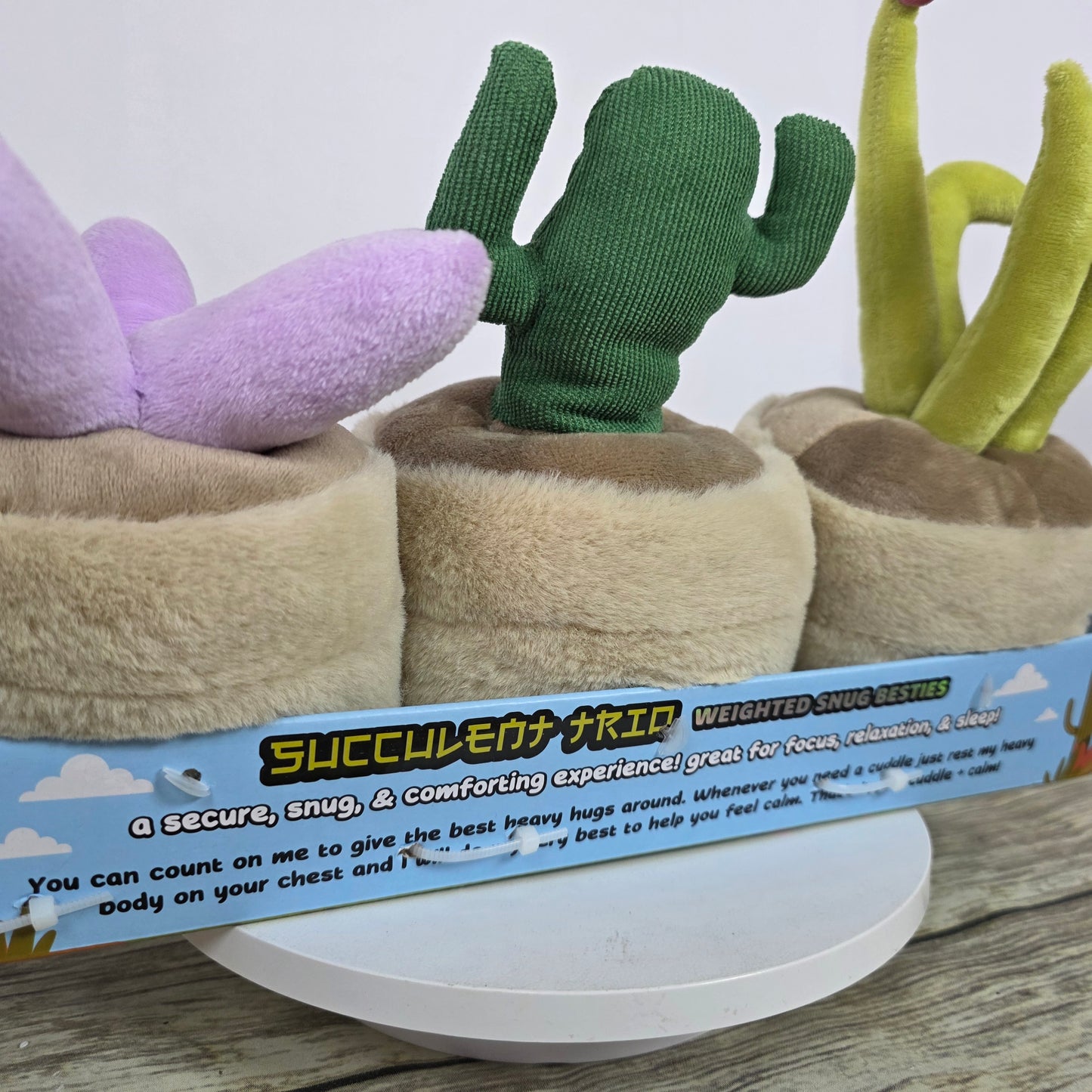 New Mimicoco Succulent Trio Weighted Snug Besties 2.2 lbs Each