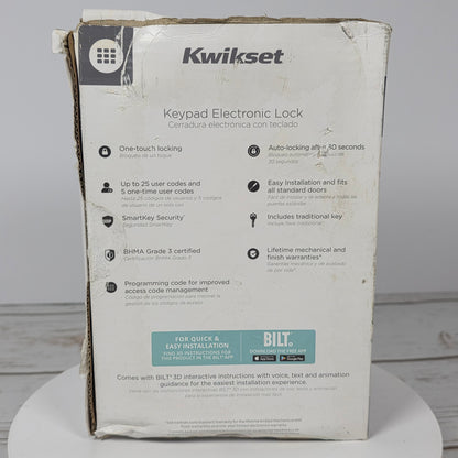 NIB New Kwikset Powerbolt 250 Keypad Electronic Lock