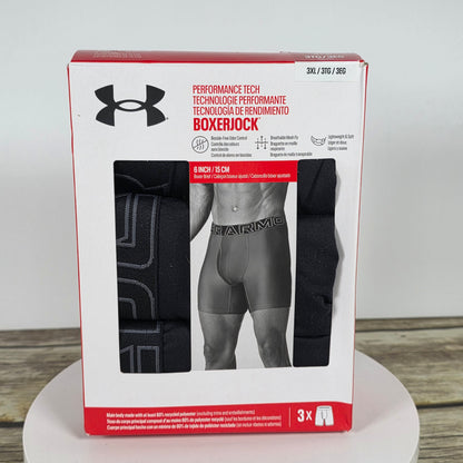 NIB New Under Armor Performance Tech Boxerjock Underwear 3XL