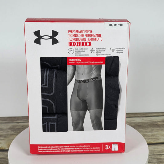 NIB New Under Armor Performance Tech Boxerjock Underwear 3XL