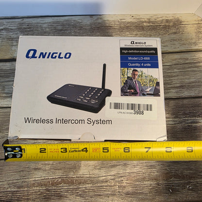 NIB New QNIGLO 
Multi-Channel Long-Range FM Wireless Intercom System LD-666 4 Units