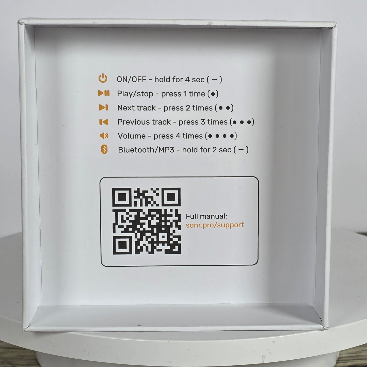 NIB New SONR Open Ear Underwater Music Player Bluetooth Yellow