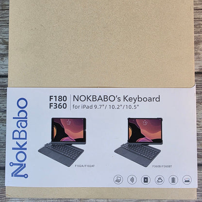 NIOB NokBabo F180 F360 NOKBABO's Keyboard iPad 9.7" /  10.2" / 10.5" Black