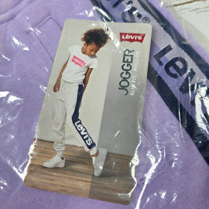 NWT New Girls LEVI'S Jogger Sweatpants 4 XS Purple 31J111