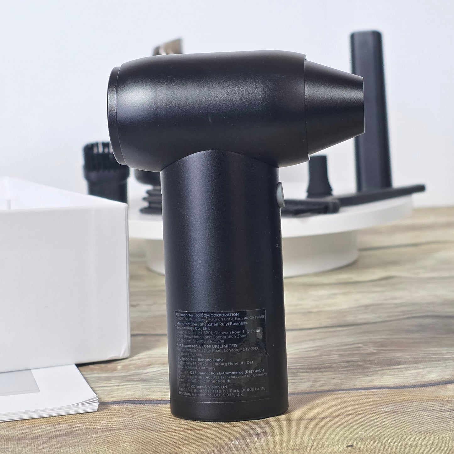 NIOP Idoo Air Duster with Attachments I-G-02 Black