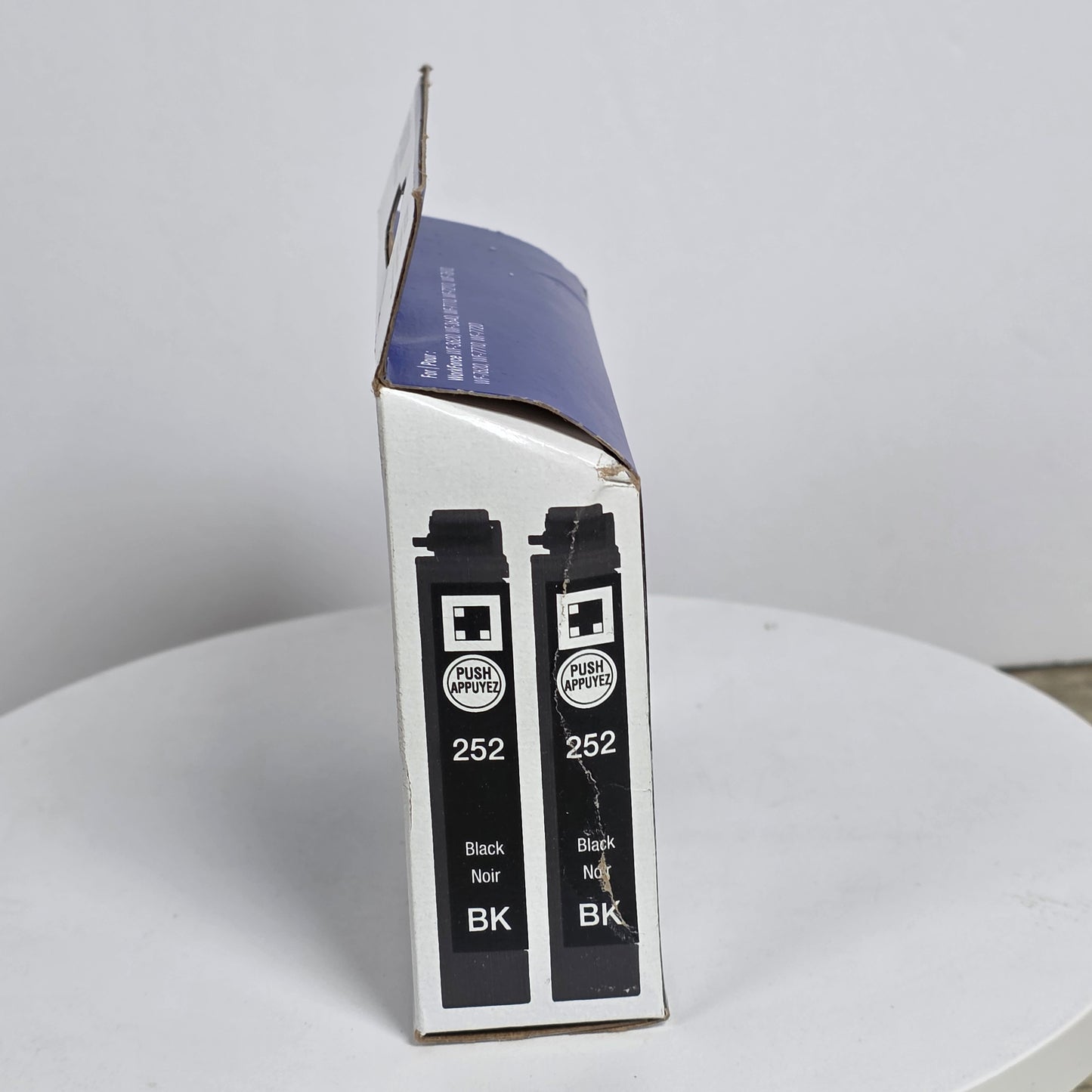 NIB New Epson 252 Standard Capacity DuraBrite Ultra Ink Cartridge Black 2 Pack