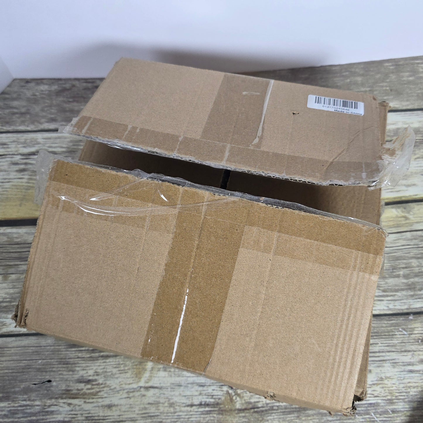 4 Tier Glass Corner Shower Shelves- NO INSTRUCTIONS- OPEN BOX