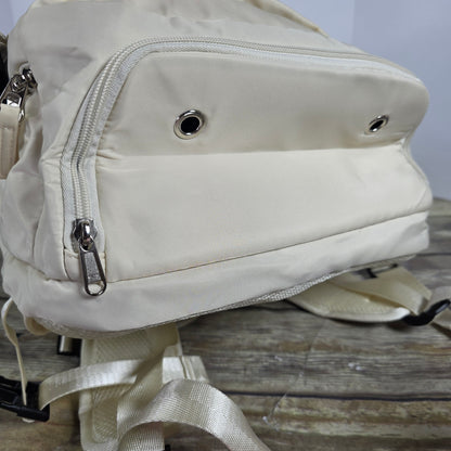 NWT New Beige Insulated Laptop Backpack Bookbag 5162