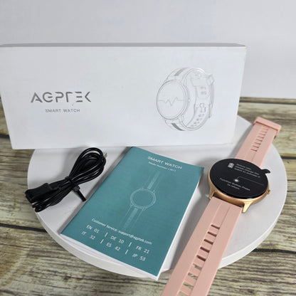 AGPTEK Smart Watch for Women, 5ATM Waterproof Smartwatch for Android and iOS