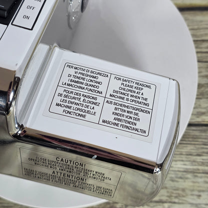 MARCATO Made in Italy Pastadrive 110V Electric Pasta Machine, Chrome Steel