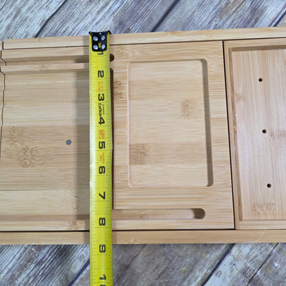 New Luxury Spa Style Divided Wooden Bath Tray